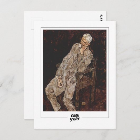 Egon Schiele #260-2 - Kunst Briefkaart (Voorkant / Achterkant)