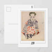 Egon Schiele #290-2 - Fijne Kunst Briefkaart (Voorkant / Achterkant)