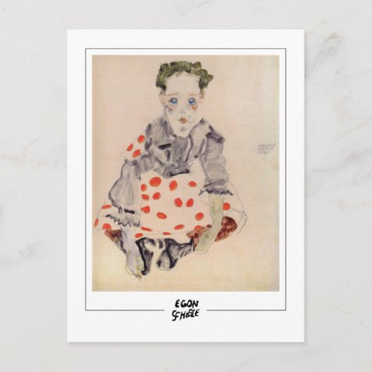 Egon Schiele #290-2 - Fijne Kunst Briefkaart (Voorkant)