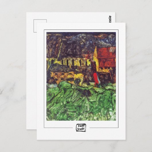 Egon Schiele #2-2 - Fine Art Briefkaart (Voorkant / Achterkant)