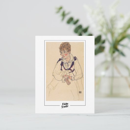 Egon Schiele #305-2 - Beeldende kunst Briefkaart (Staand voorkant)