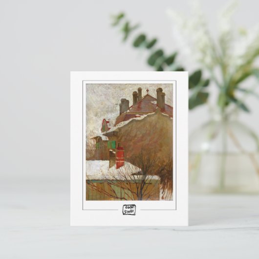 Egon Schiele #308-2 - Kunstmatig Briefkaart (Staand voorkant)