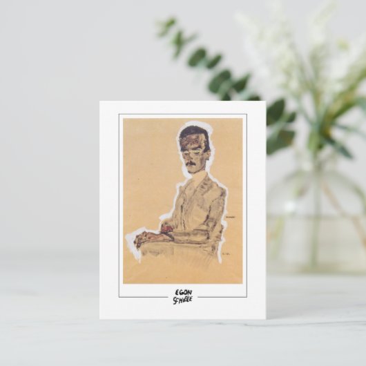 Egon Schiele #313-2 - Beeldende kunst Briefkaart (Staand voorkant)