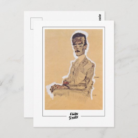 Egon Schiele #313-2 - Beeldende kunst Briefkaart (Voorkant / Achterkant)