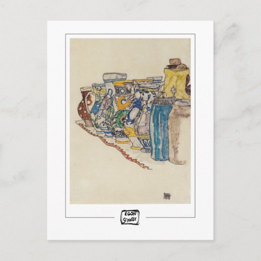 Egon Schiele #344-2 - Kunstansichtkaart Briefkaart (Voorkant)