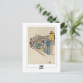 Egon Schiele #344-2 - Kunstmatig Briefkaart (Staand voorkant)