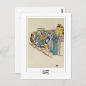 Egon Schiele #344-2 - Kunstmatig Briefkaart (Voorkant / Achterkant)