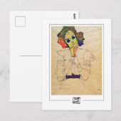 Egon Schiele #369-2 - fijn Briefkaart (Voorkant / Achterkant)