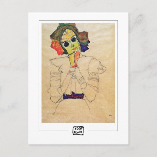 Egon Schiele #369-2 - Kunstansichtkaart Briefkaart (Voorkant)