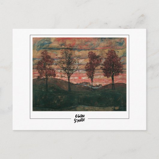 Egon Schiele #391-2 - Beeldende kunst Briefkaart (Voorkant)