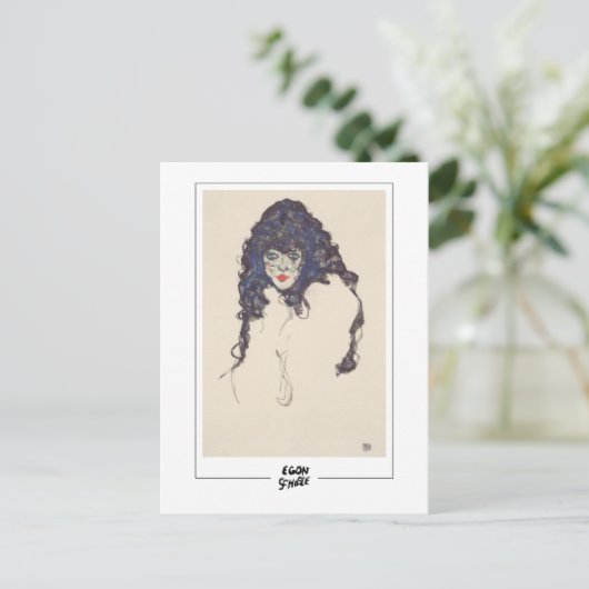 Egon Schiele #400-2 - Beeldende kunst Briefkaart (Staand voorkant)