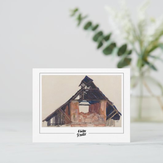 Egon Schiele #421-2 - Beeldende kunst Briefkaart (Staand voorkant)