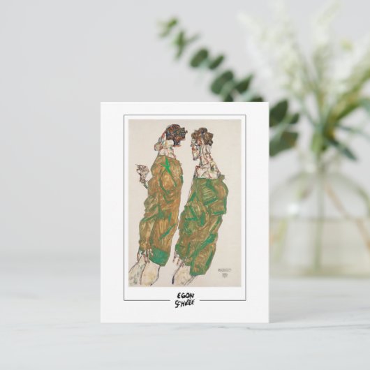 Egon Schiele #421 - Schone kunst Briefkaart (Staand voorkant)