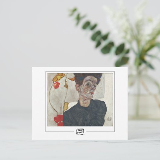 Egon Schiele #49-2 - Fijne Kunst Briefkaart (Staand voorkant)