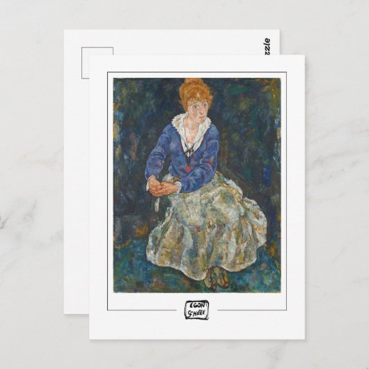 Egon Schiele #4 - Fine Art Briefkaart (Voorkant / Achterkant)