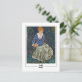 Egon Schiele #4 - Kunstkaart Briefkaart (Staand voorkant)