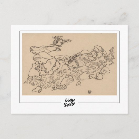 Egon Schiele #560-2 - Beeldende kunst Briefkaart (Voorkant)