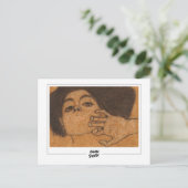 Egon Schiele #590-2 - Beeldende kunst Briefkaart (Staand voorkant)