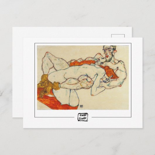 Egon Schiele #6 - Fine Art Briefkaart (Voorkant / Achterkant)