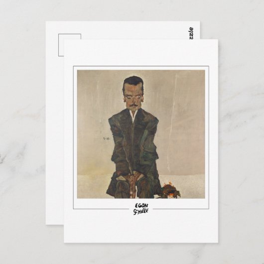Egon Schiele #9-2 - Beeldende kunst Briefkaart (Voorkant / Achterkant)