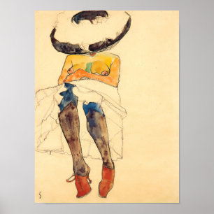 Egon Schiele Artwork Reproduction Poster