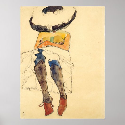 Egon Schiele Artwork Reproduction Poster (Voorkant)