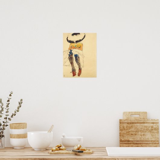 Egon Schiele Artwork Reproduction Poster (Keuken)