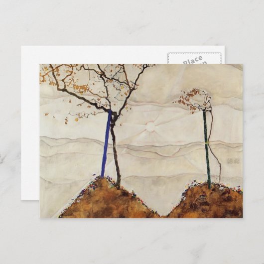 Egon Schiele - Autumn Sun Briefkaart (Voorkant / Achterkant)