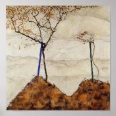 Egon Schiele Autumn Sun Herfst Tree Natuur Trees Poster (Voorkant)