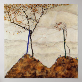 Egon Schiele Autumn Sun Herfst Tree Natuur Trees Poster