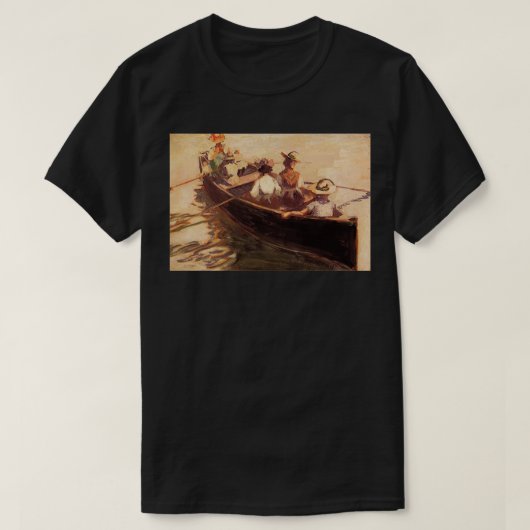 Egon Schiele Boating 1907 T-shirt (Design voorkant)