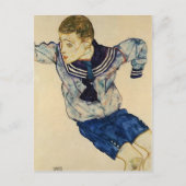 Egon Schiele-Boy in a Sailor Suit Briefkaart (Voorkant)