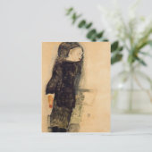 Egon Schiele - Child in Black Briefkaart (Staand voorkant)
