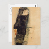 Egon Schiele - Child in Black Briefkaart (Voorkant / Achterkant)