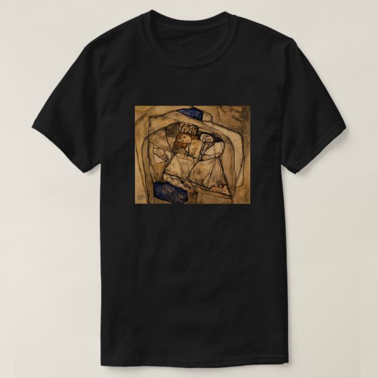 Egon Schiele conversie verbeterd met hd artificia T-shirt (Design voorkant)
