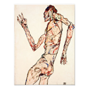 Egon Schiele - De danser Foto Afdruk