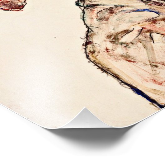 Egon Schiele - De danser Foto Afdruk (Hoek)