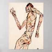 Egon Schiele - De danser Poster (Voorkant)
