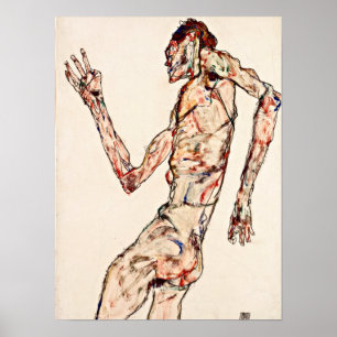 Egon Schiele - De danser Poster