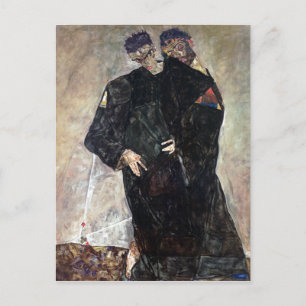 Egon Schiele De Kluizenaars Briefkaart