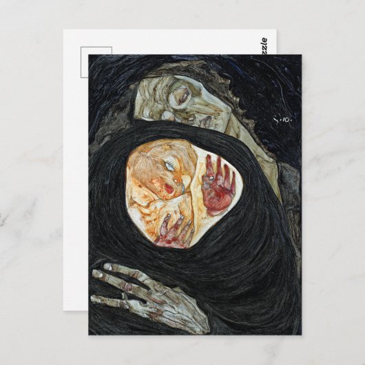 Egon Schiele Dead Moeder I Briefkaart (Voorkant / Achterkant)