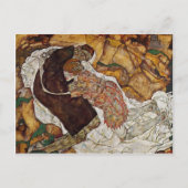 Egon Schiele- Death and the Maiden Briefkaart (Voorkant)