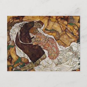 Egon Schiele- Death and the Maiden Briefkaart