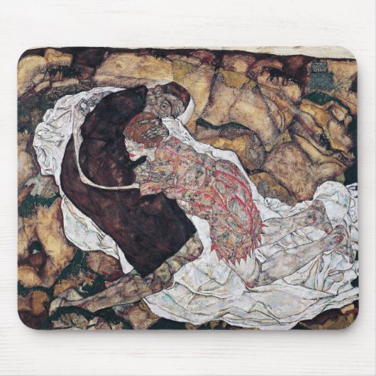 Egon Schiele , “ Death and the Maiden ” Muismat (Voorkant)