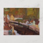 Egon Schiele- dorp door de rivier Briefkaart (Voorkant)