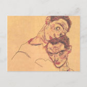 Egon Schiele - Double Self Portrait Briefkaart (Voorkant)