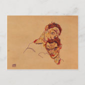 Egon Schiele- Double Self Portrait Briefkaart (Voorkant)