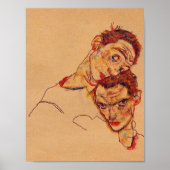 Egon Schiele - Double Self Portrait Poster (Voorkant)