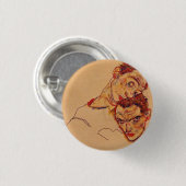 Egon Schiele - Double Self Portrait Ronde Button 3,2 Cm (Voorkant /achterkant)