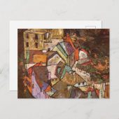 Egon Schiele - Edge of Town Briefkaart (Voorkant / Achterkant)